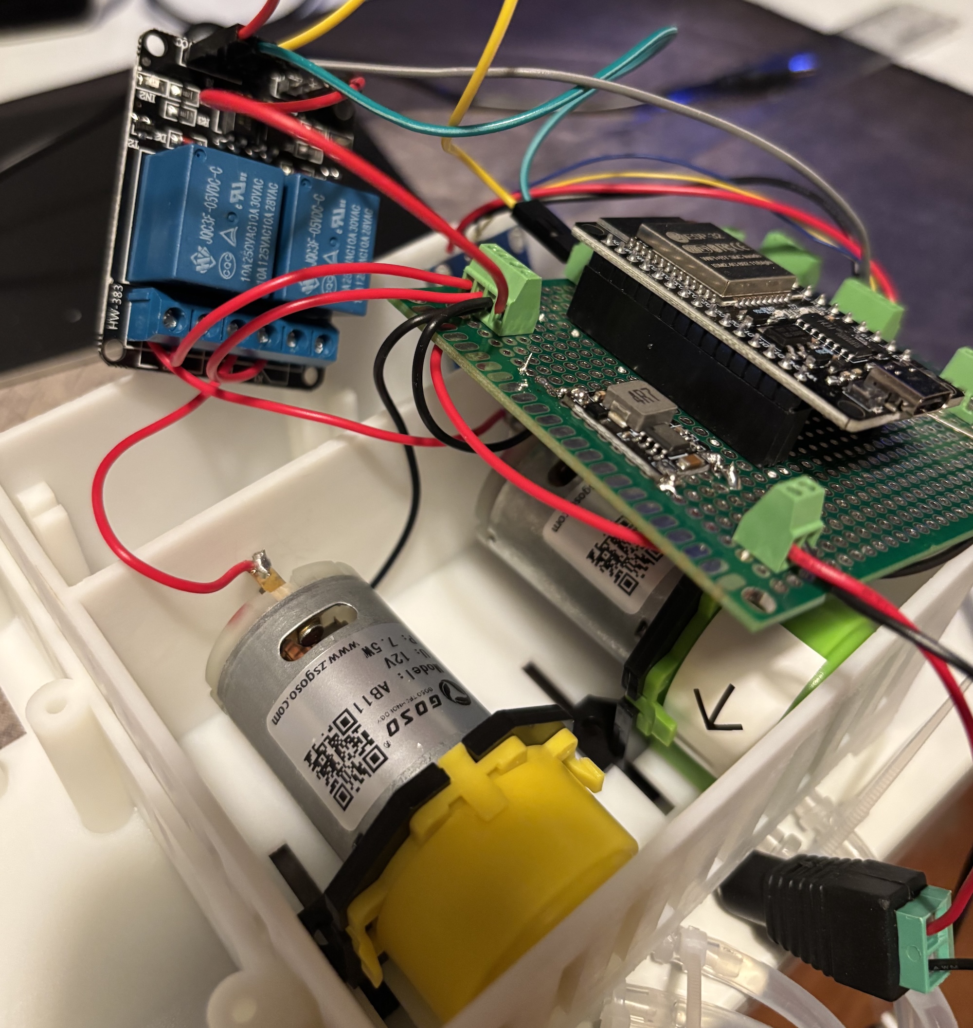 putting inside the case